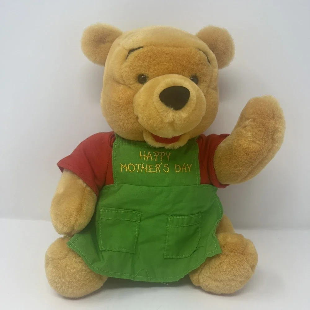 Winnie The Pooh Mother's Day‎ Special Edition Green Apron Disney Plush 12